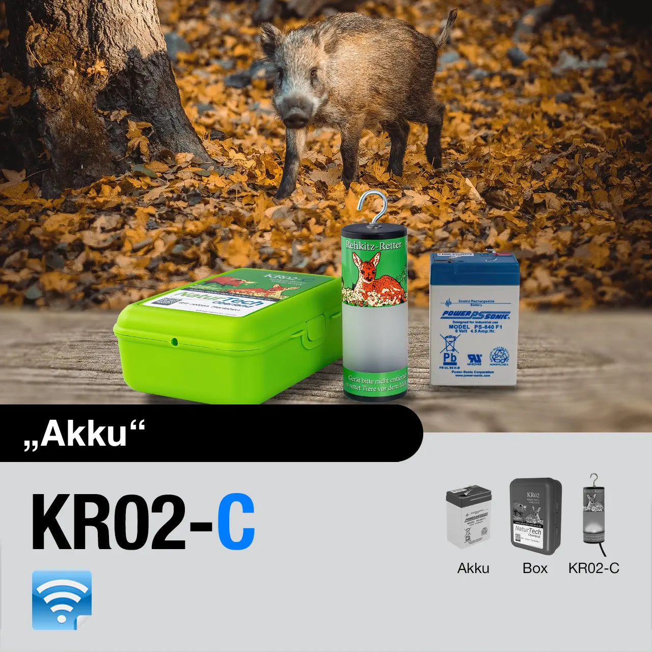 Rehkitz-Retter/Wildschreck KR02-C "Akku" (Connect)