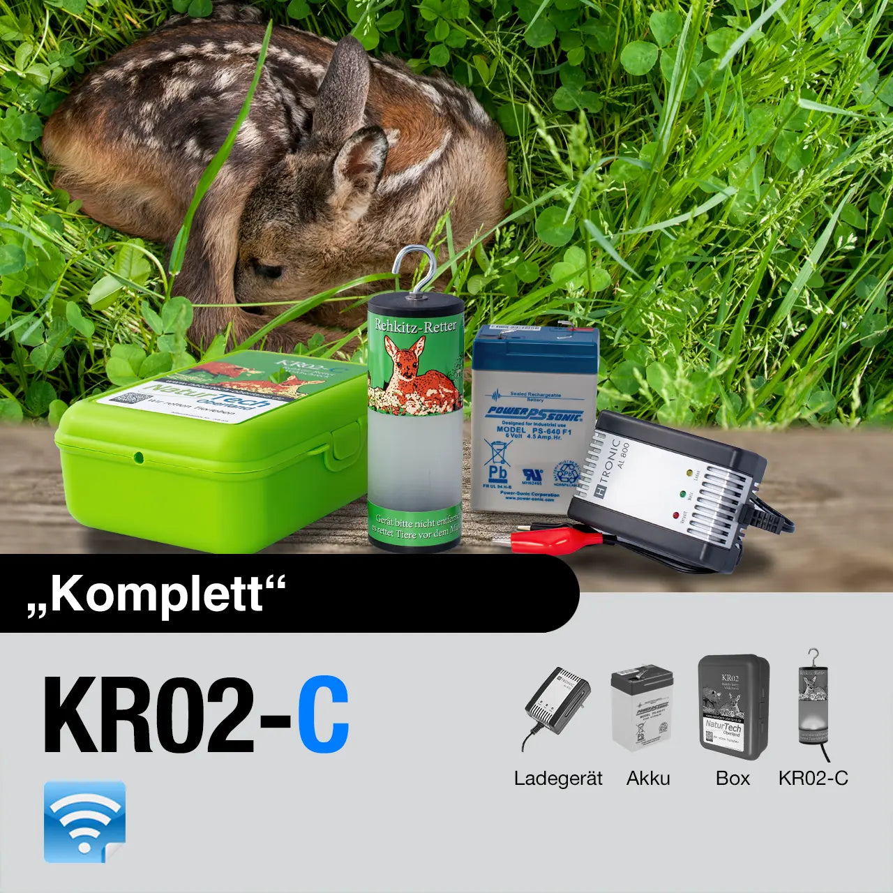 Rehkitz-Retter/Wildschreck KR02-C "Komplett" (Connect)