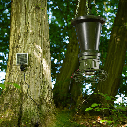 EUROHUNT Futterautomat Evolution 2.0 (12V) mit Batterie und Solarpanel